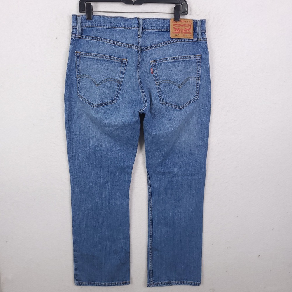 Levi's 527 Slim Bootcut Jeans Mens 36x30 Fits 34x28 Blue Medium Wash Denim